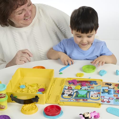 Play-Doh Disney Junior Shape a Story Playset - Storybook Theme | Ages 2+ | Includes 4 Cans 10