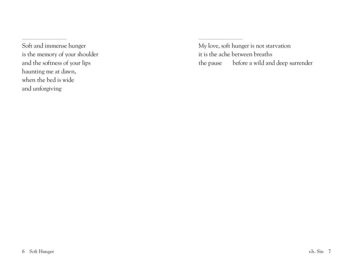 Andrews McMeel Publishing Soft Hunger: The Yearning - Love Poetry Paperback | 116 Pages | English 5