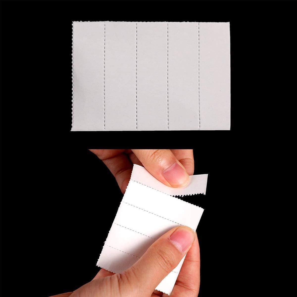 50 Suspension File Tabs and Inserts - Clear Plastic Filing Cabinet Tab Hanging F