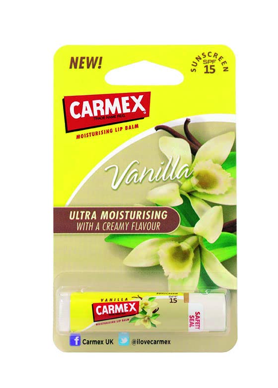 Carmex Lip Balm Sticks - Vanilla, Lime & Pomegranate, 3 Piece Set