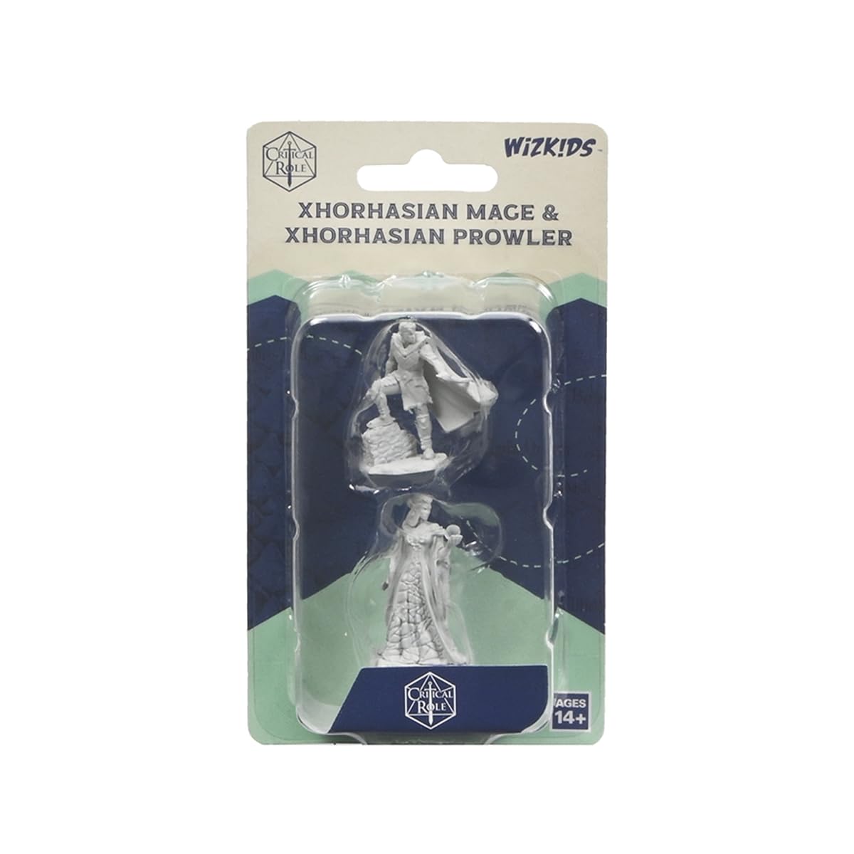 WizKids Critical Role Unpainted Miniatures: Xhorhasian Mage & Xhorhasian Prowler 1
