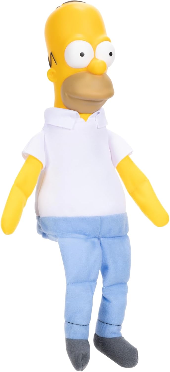 THE SIMPSONS Homer Simpson Shelf Talker - 30cm Plush with 20 Iconic Phrases