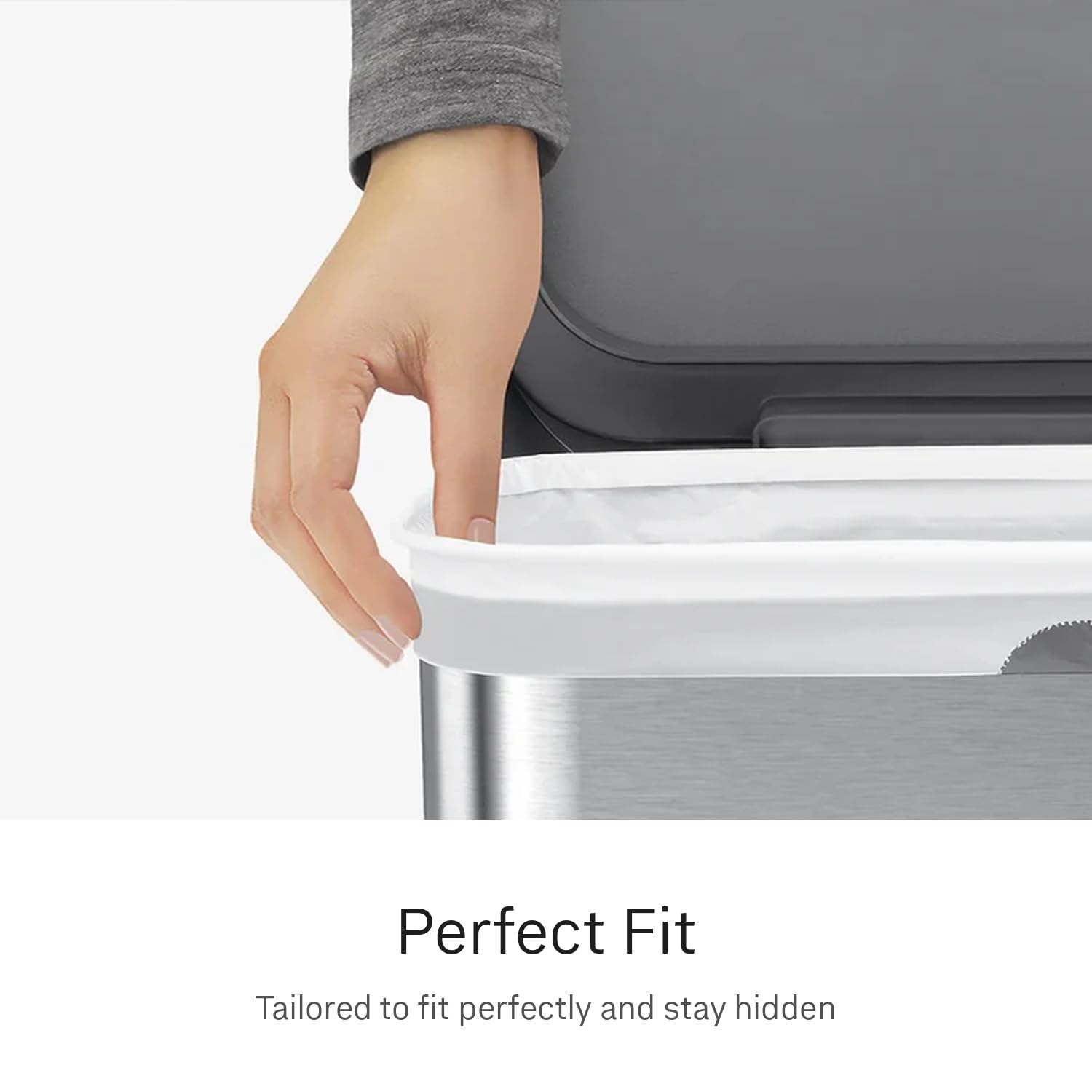 simplehuman Code F Bin Liners - 100 Count, 30L Capacity, Custom Fit | 50% PCR Plastic 2