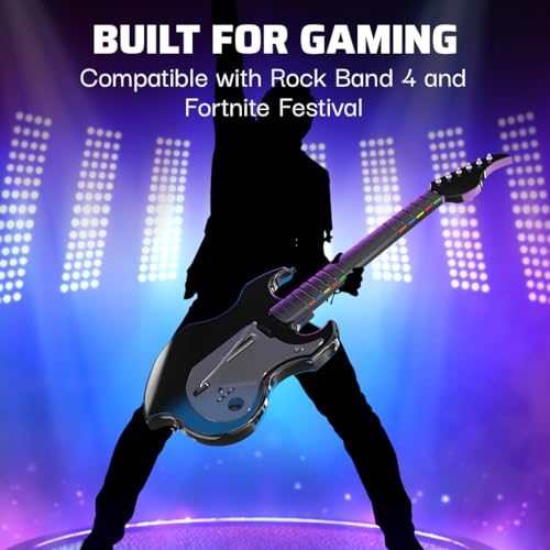 PDP RIFFMASTER Wireless Guitar Controller for PlayStation 5 & PlayStation 4 10