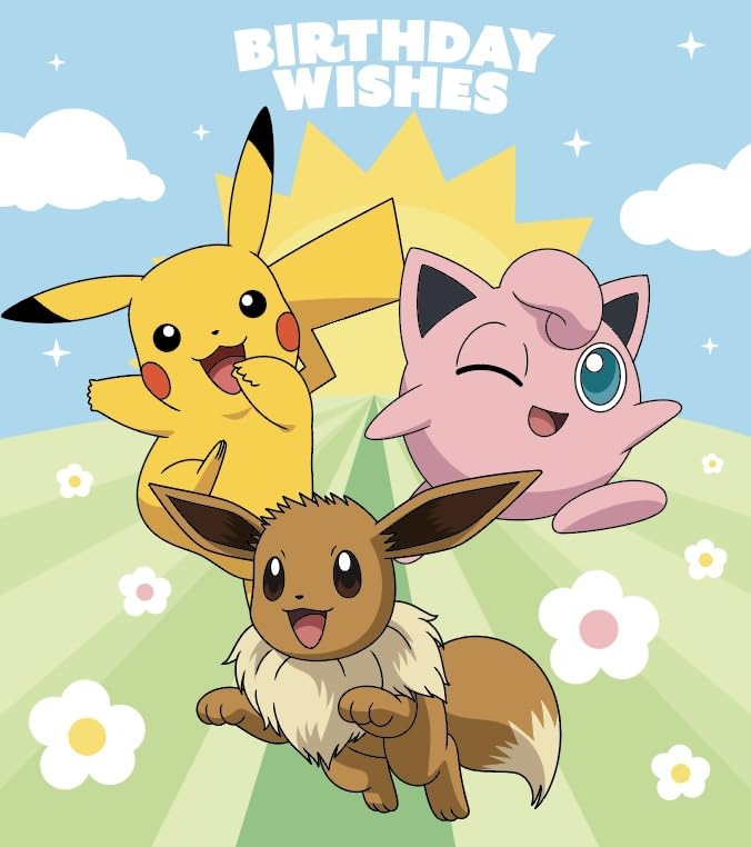 Danilo Promotions LTD Pokémon Birthday Card for Trainers - Standard Size | PK104 1
