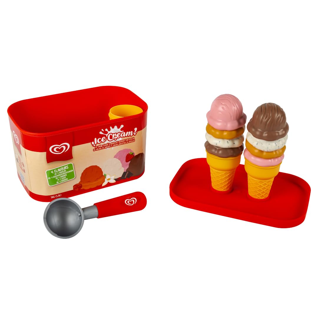 Casdon Official Walls Ice Cream Scoop Play Set - Pretend Play Toy for Ages 2+