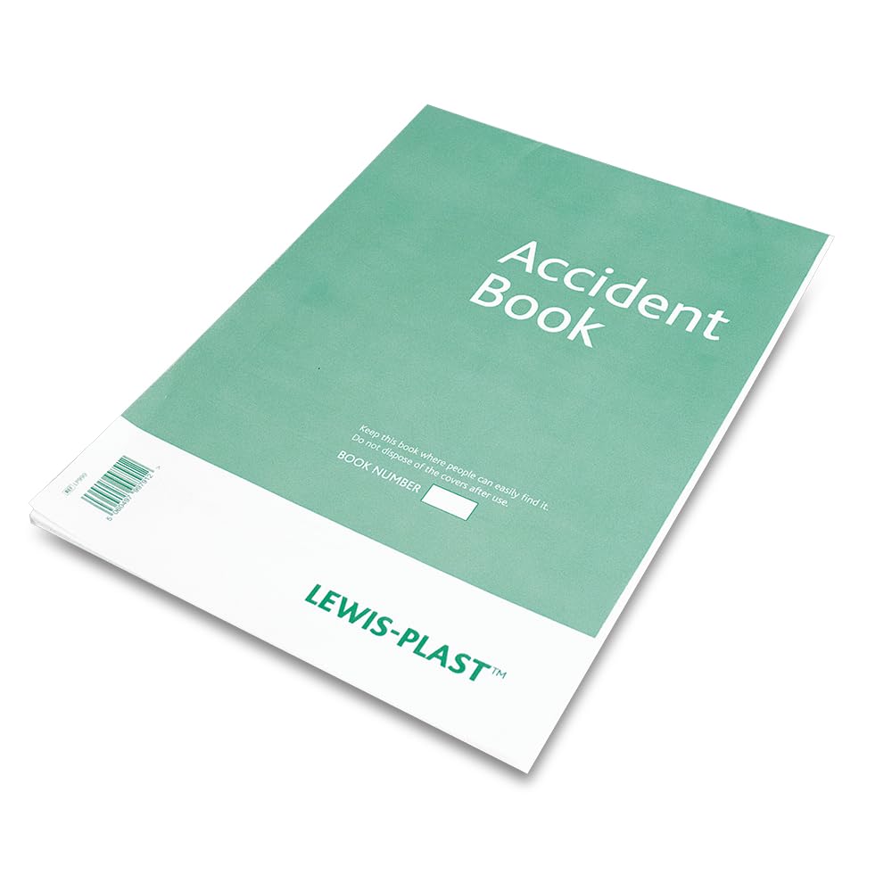 Reliance Medical Lewis-Plast A4 Accident Book - Mandatory Workplace Record Keeping | Data Protection Compliant 4