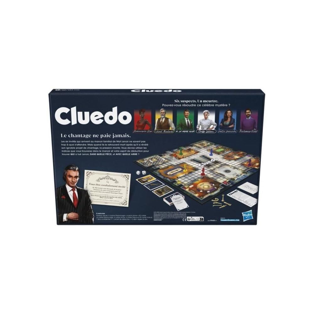 Hasbro Gaming Cluedo Family Board Game for 2-6 Players, Ages 8+ 3