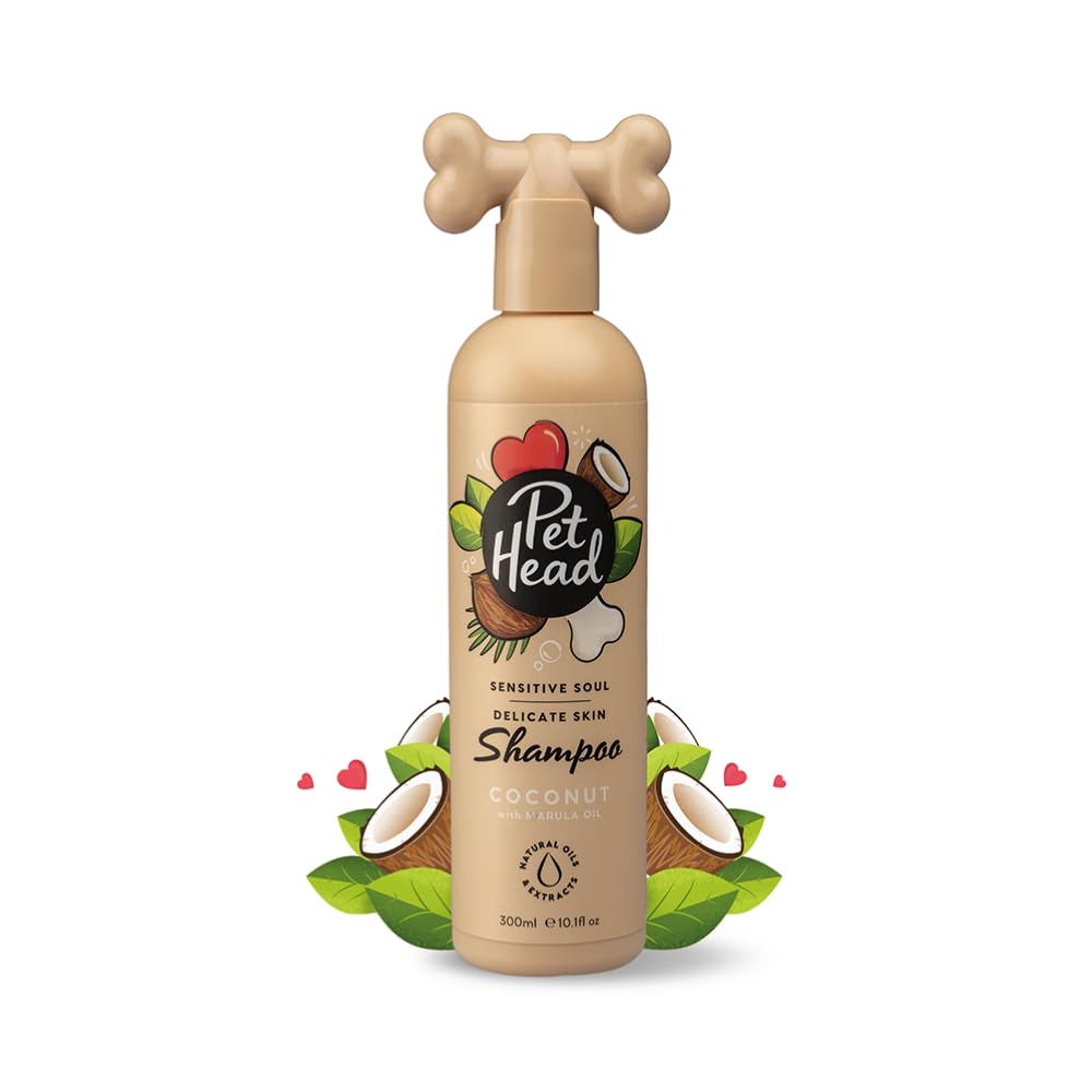 Pet Head Sensitive Soul Dog Shampoo - Soothing Coconut Scent | Aloe Vera | 300ml 1
