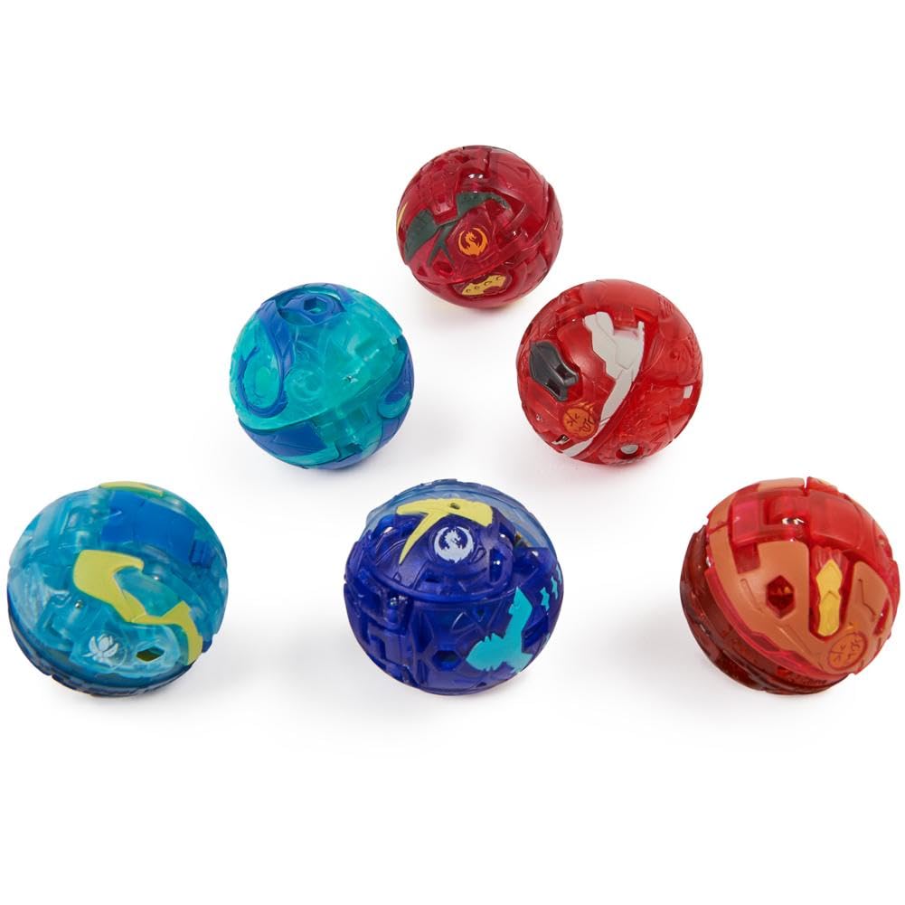 BAKUGAN Ultimate 6-Pack - Spinning Attack Dragonoids, Titanium & Core Balls for Kids 6-8 25
