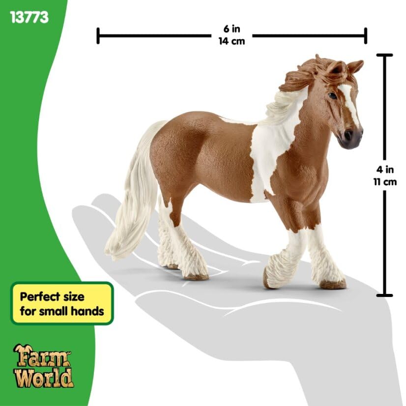 SCHLEICH Tinker Mare Farm World Figurine - Individually Hand-Painted Animal Toy for Kids 2