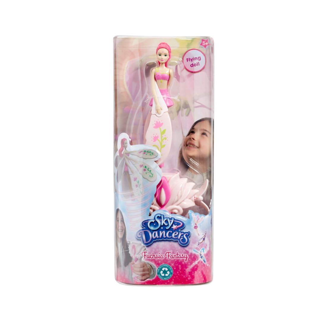 Sky Dancers Fuchsia Fantasy Flying Doll Toy | No Batteries Required | Ages 5+
