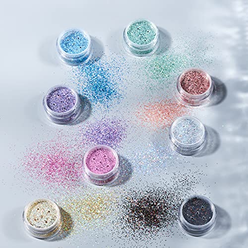 Holografische Glitter Shakers van Moon Glitter Rose Gold voor Gezicht Lichaam Nagels HairLips 5g