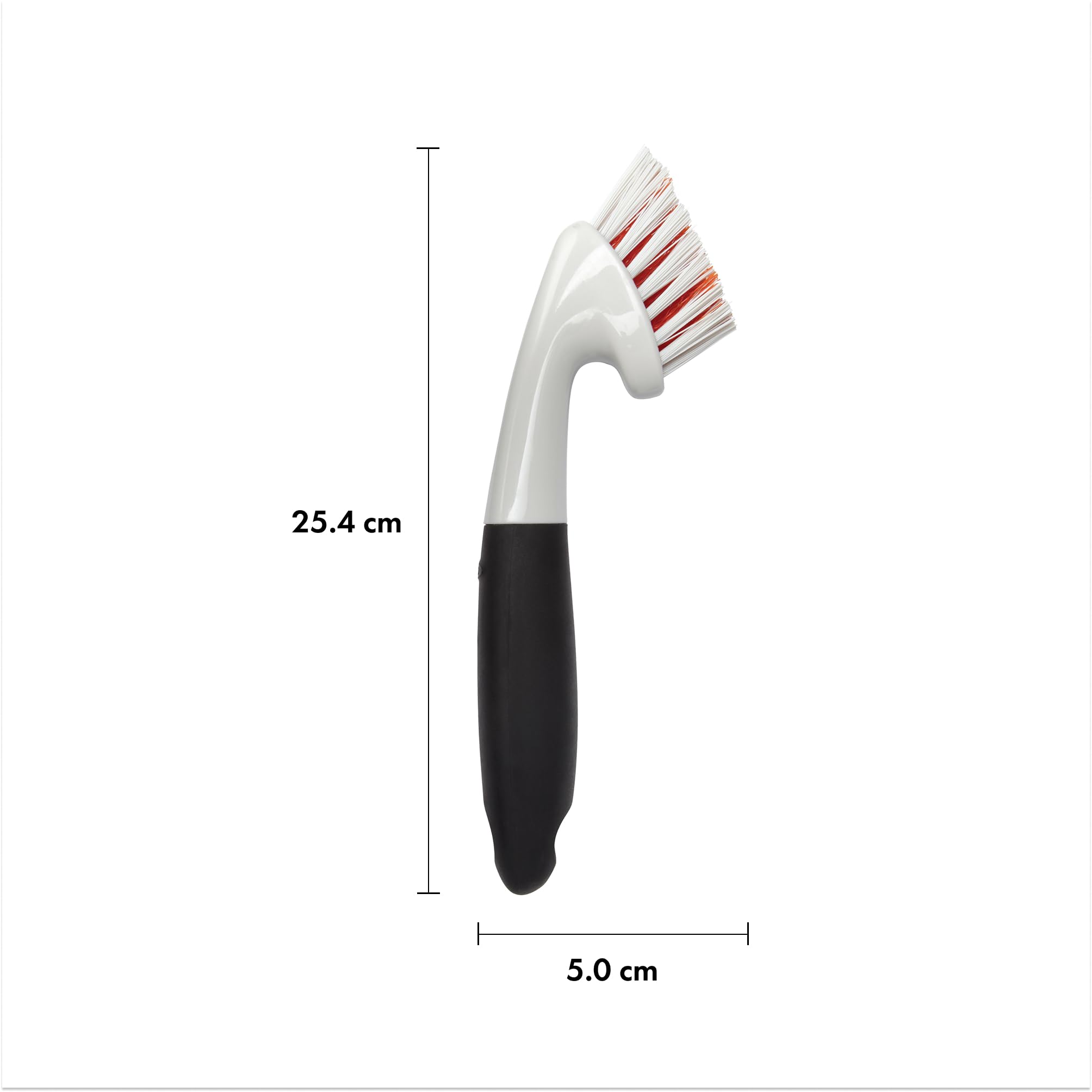 OXO Good Grips Bathroom Cleaning Brush - Tough Bristles for Grout & Scum | Non-Slip Handle 2