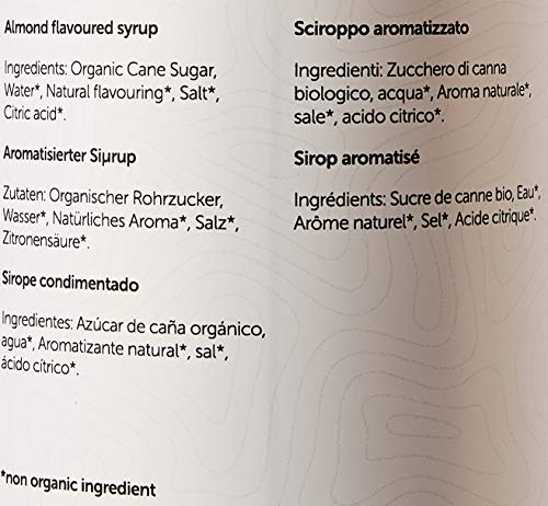 Simply Organic Almond Syrup - Vegan & Nut Free Natural Flavoured Syrup for Beverages & Baking 5