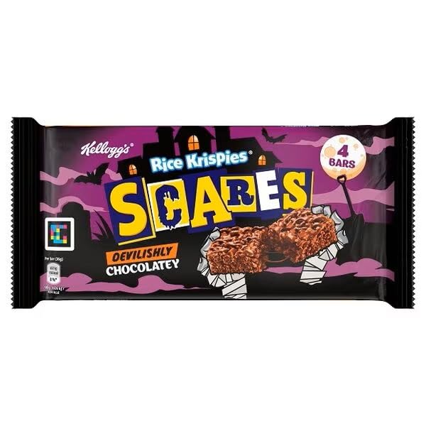 Kellogg's Rice Krispies Scares Devilishly Chocolatey Snack Bars - 4 Pack of 36g Bars 1