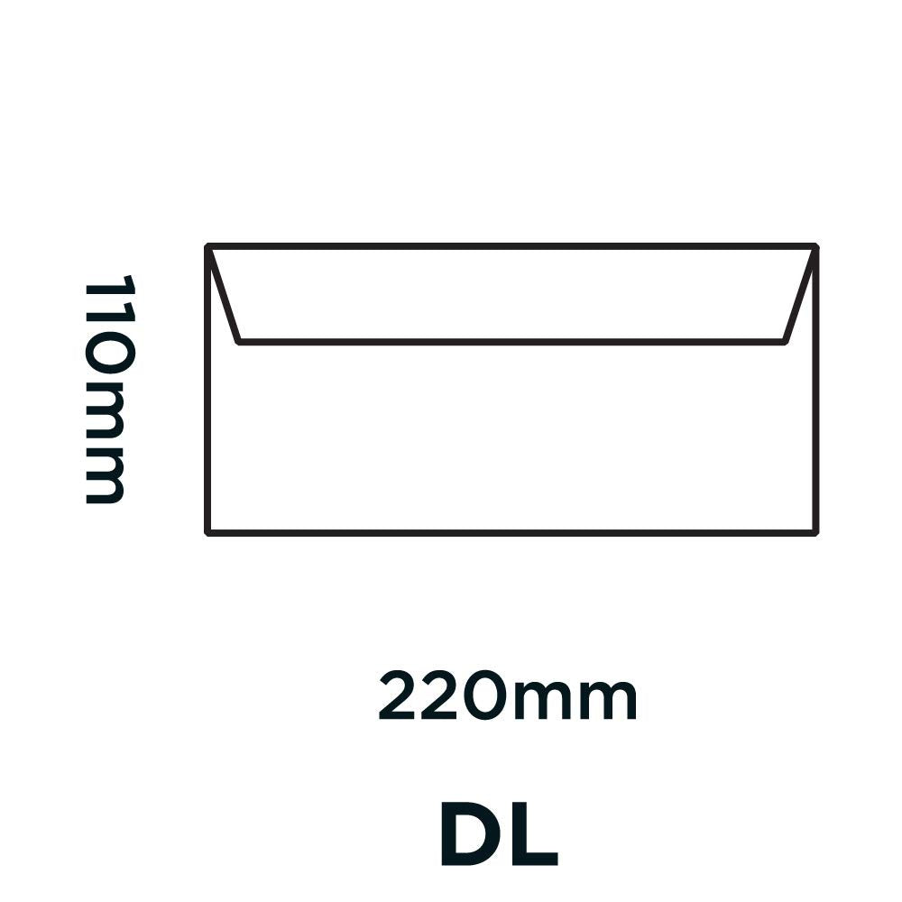 Blake Purely Everyday DL 110 x 220 mm 100 gsm Peel & Seal Wallet Envelopes (23882/250 ) White - Pack of 250