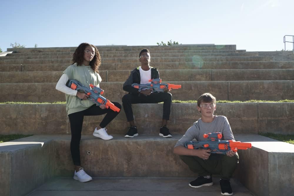 Nerf Elite 2.0 Eaglepoint RD-8 Blaster - 8-Dart Drum, Detachable Scope, 16 Darts, Bolt Action