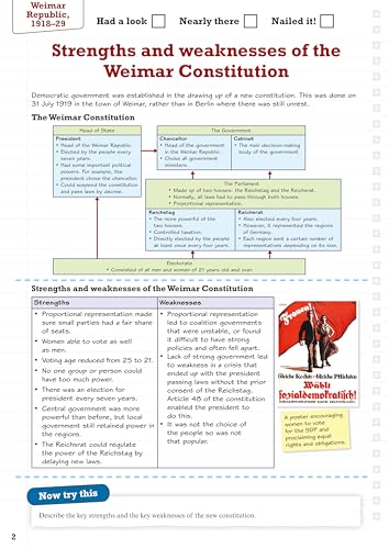 Pearson REVISE Edexcel GCSE (9-1) History Weimar and Nazi Germany, 1918-39 Revision Guide and Workbook + App - Pearson (Paperback, 2021 Edition)