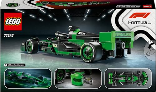 LEGO Speed Champions KICK Sauber F1 Team C44 Race Car Toy - Buildable F1 Model with Driver Minifigure for Ages 10+ 11