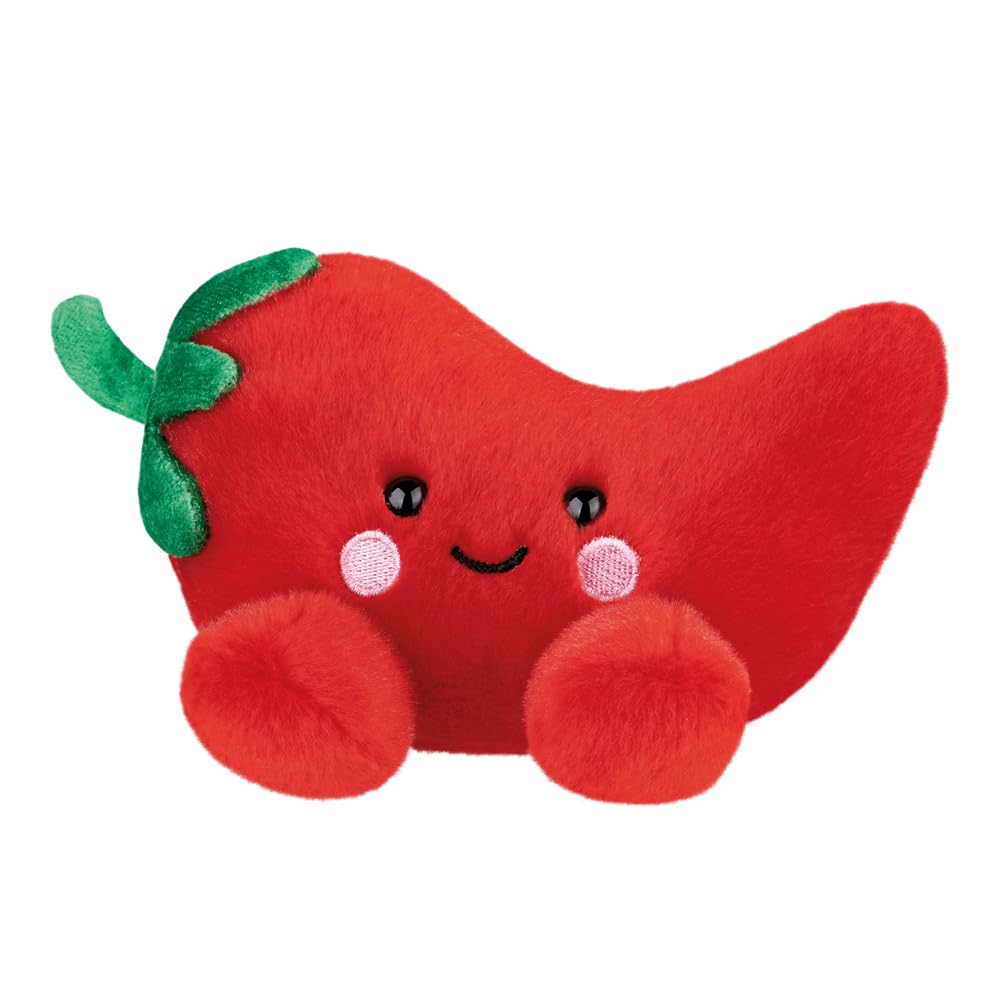 Aurora Palm Pals Fuego Chili Pepper Soft Toy - 13cm, Red, Suitable from Birth