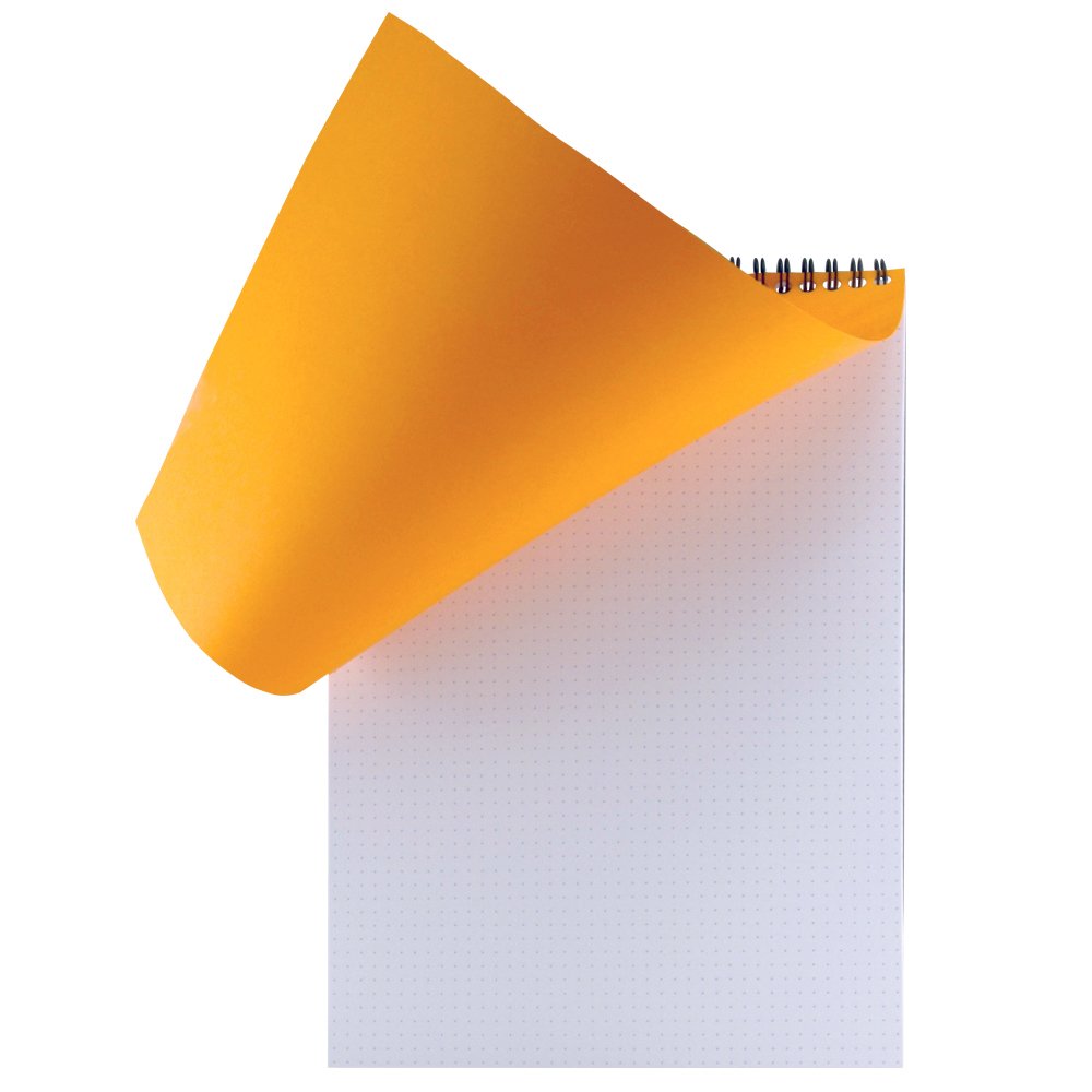 Rhodia 18503C Wirebound Notebook - A4 Dotted Dot | 80 Sheets | Orange Cover | 80 gsm Paper 3