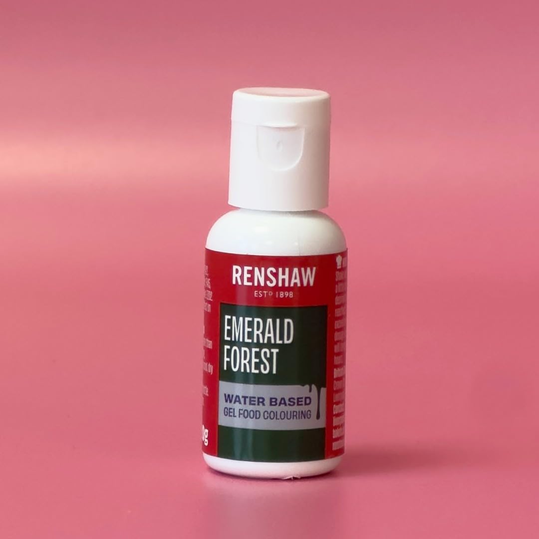 Renshaw Water Based Gel Food Colouring - Emerald Green Forest | 20g Gel Formula 2
