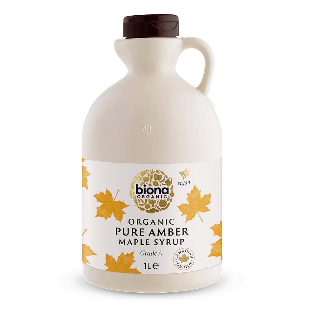 Biona Organic Maple Syrup - Amber Grade A | 1L Pure Canadian Sweetener 1