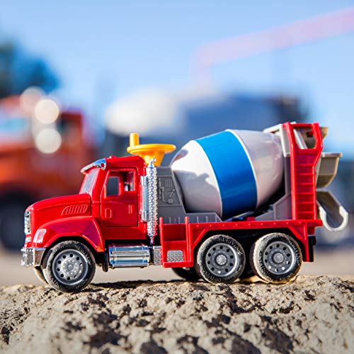 DRIVEN by Battat Micro Cement Mixer Truck - 1:48 Scale Interactive Toy with Lights & Sounds, Ages 3+ 19