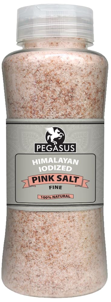 Pegasus Iodized Fine Pink Salt - 800g Natural Himalayan Salt with Iodine