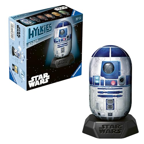 Ravensburger Star Wars R2D2 Hylkies 3D Puzzle - 54 Pieces | Ages 6+ | Collectible Figure