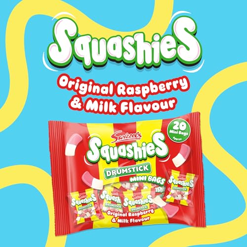 Swizzels Drumstick Squashiest Mini Bags, 280g Multipack 9