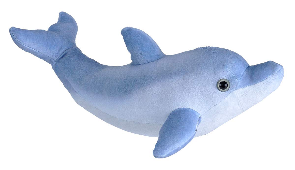 Wild Republic Bottlenose Dolphin Plush - Small, 12 Inches, Polyester, Unisex Children
