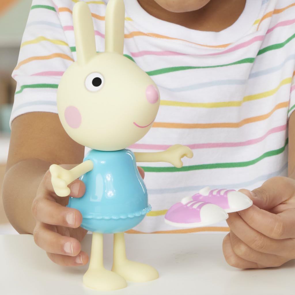Peppa Pig Rebecca Rabbit Dress-Up Figure - 15 cm Doll with 6 Fashion Accessories for Kids 3+ 3