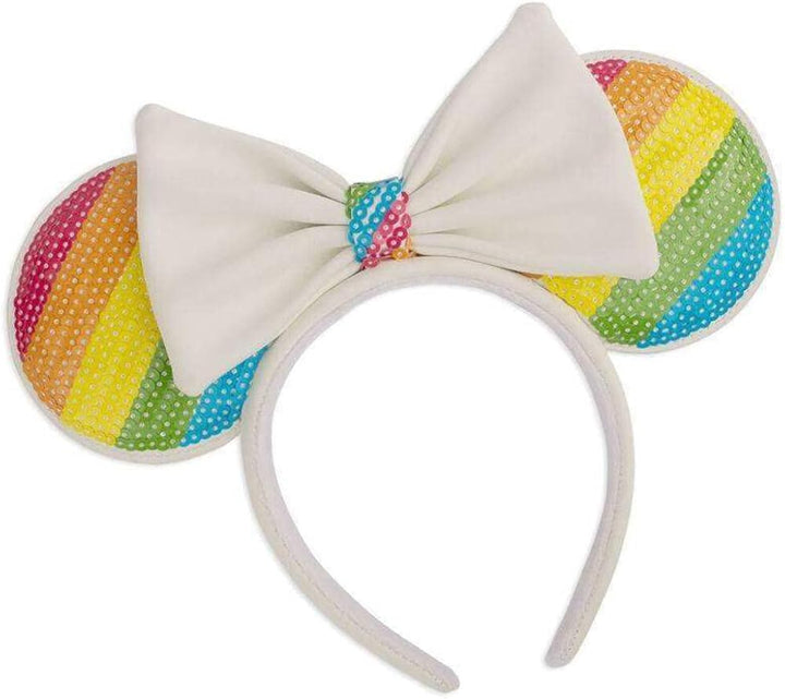 Loungefly Disney Minnie Mouse Rainbow Sequins Ears Headband (Loungefly)