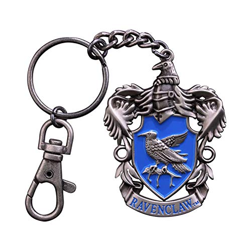 The Noble Collection Harry Potter Ravenclaw Crest Keychain - Hand-Enamelled Metal Keychain (NN7675)