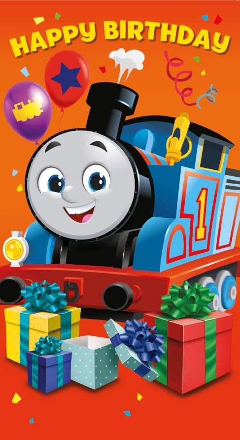 Danilo Promotions LTD Thomas & Friends Birthday Card for Boys/Unisex-Kids | Standard Size | 50% Recycled Content 1