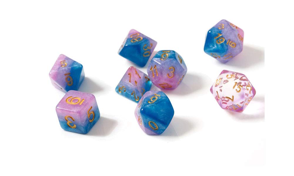 Sirius Dice Dice Baby Gummies Polyhedral 7 Dice Set with Bonus D20