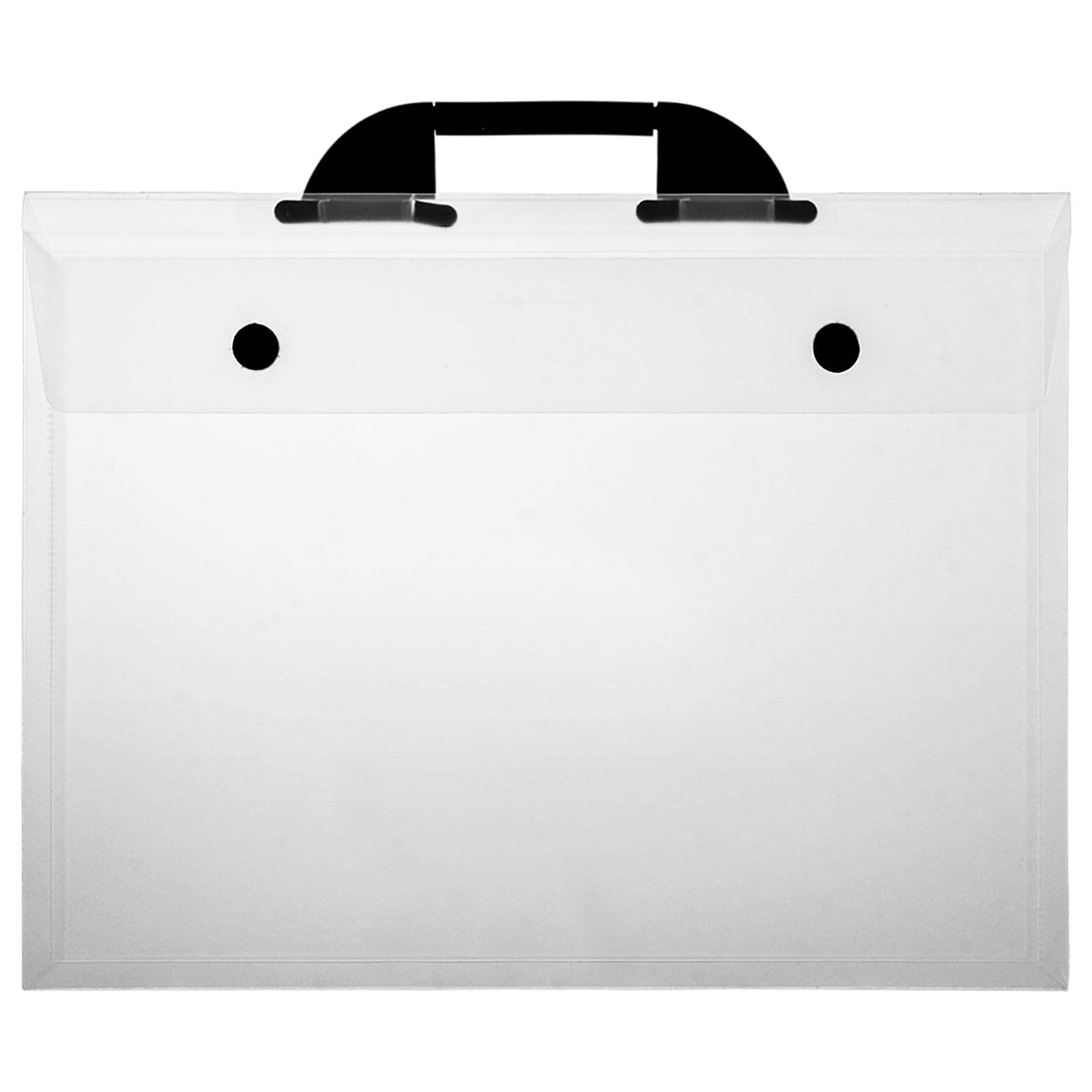 ASelected Art Portfolio Folder - A3 Size Crystal Clear Carry Case with Handle | PP Material