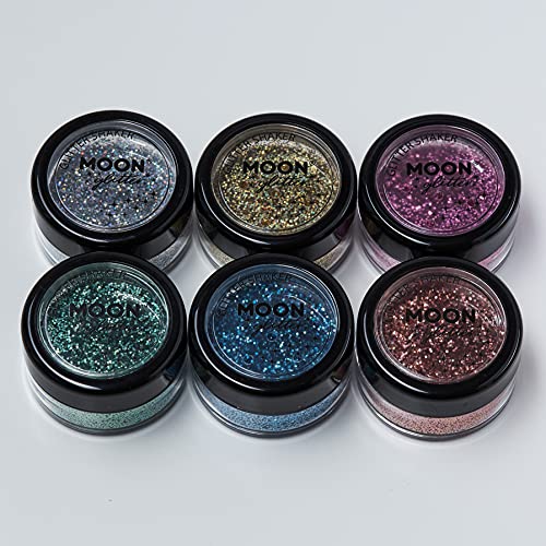 Holografische Glitter Shakers van Moon Glitter Rose Gold voor Gezicht Lichaam Nagels HairLips 5g