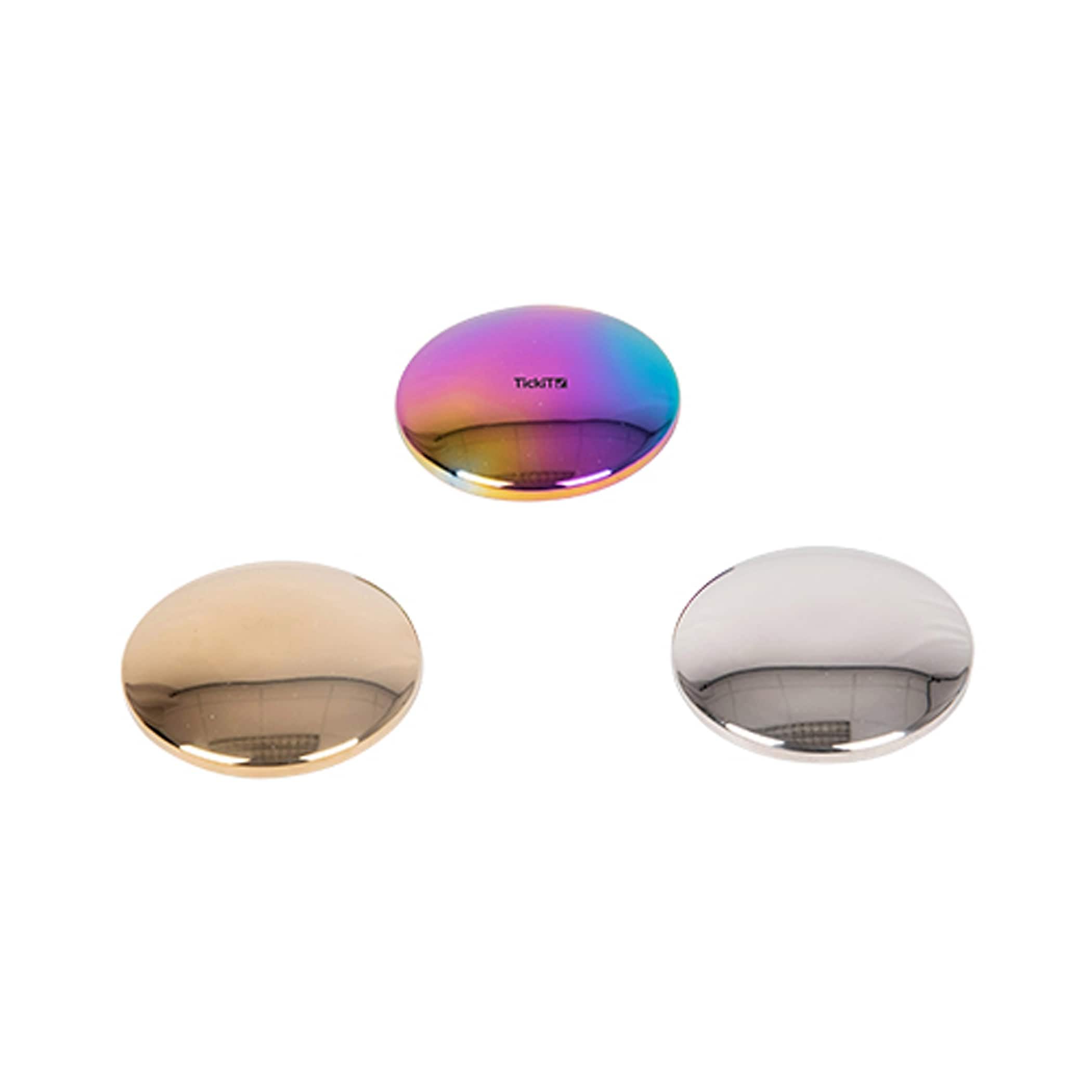 tickit Sensory Reflective Sound Buttons - Award-Winning Baby Toy | Set of 3 | Stainless Steel | Suitable from Birth