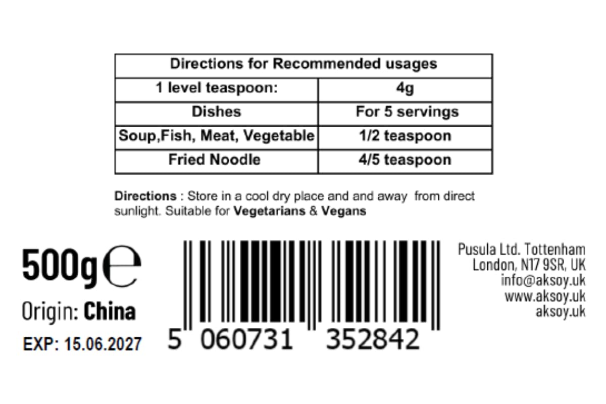 Aksoy 500g Premium MSG (Monosodium Glutamate) | Flavour Enhancer for Cooking 12