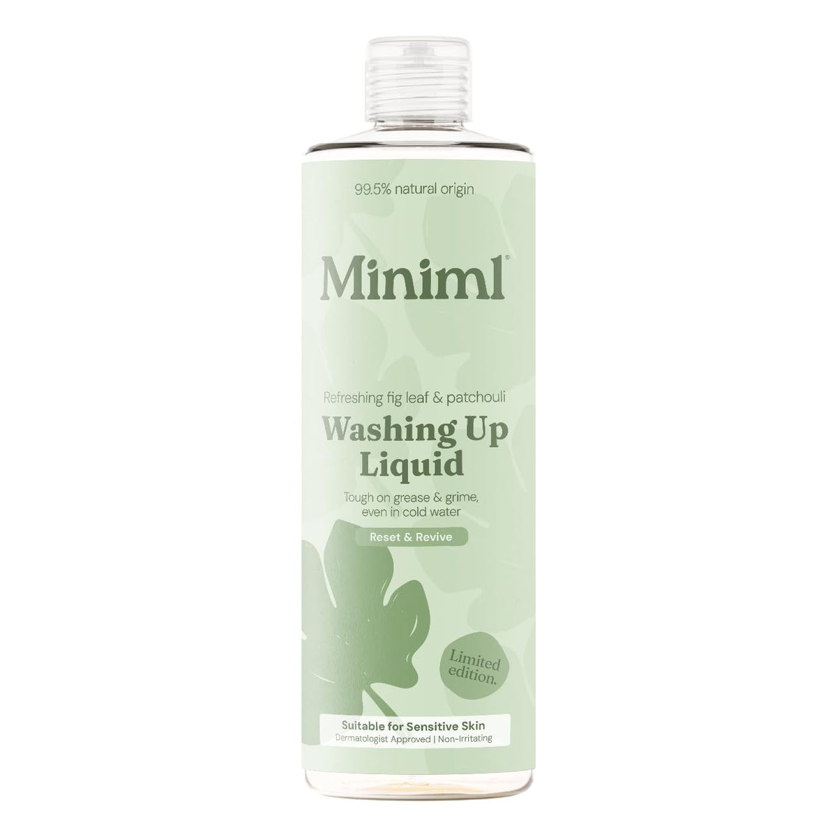 Miniml Washing-Up Liquid Fig Leaf & Patchouli - 400ml | Plant-Based | Vegan