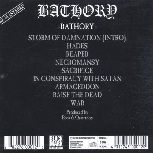 Bathory - Bathory [Audio CD]