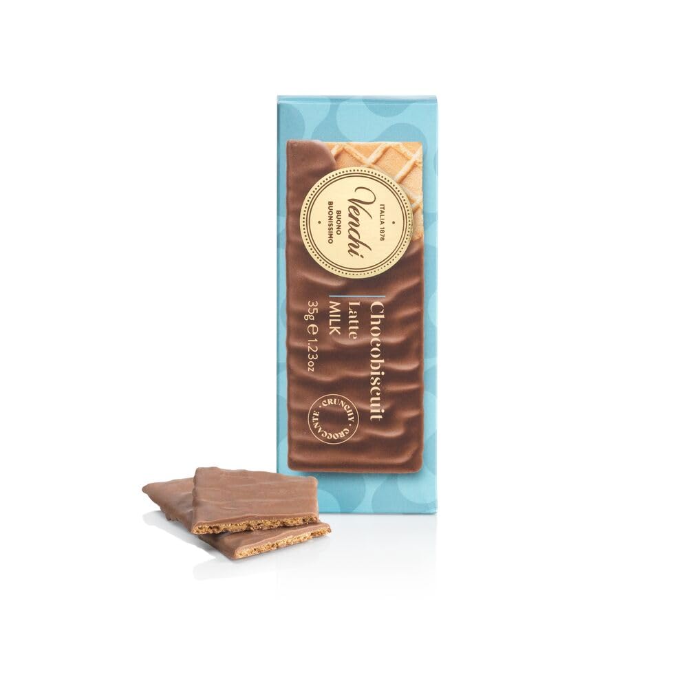Venchi - ChocoBiscuit Snack Bar with Milk Chocolate Coated Double Wafer