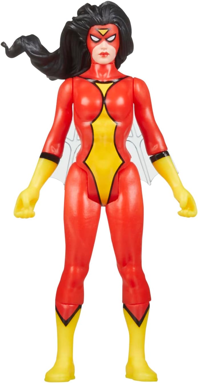 Marvel Legends Series Retro 375 Collection Spider-Woman Action Figure - 3.75-Inch Collectible for Ages 4+