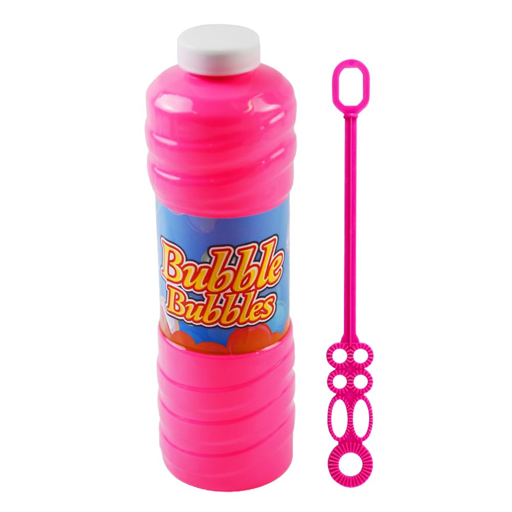 RAM Giant 1 Liter Seifenblasenmischung mit Stab für Seifenblasenmaschinen – Spielen im Freien für Kinder (Alter 18 Monate – 8 Jahre)