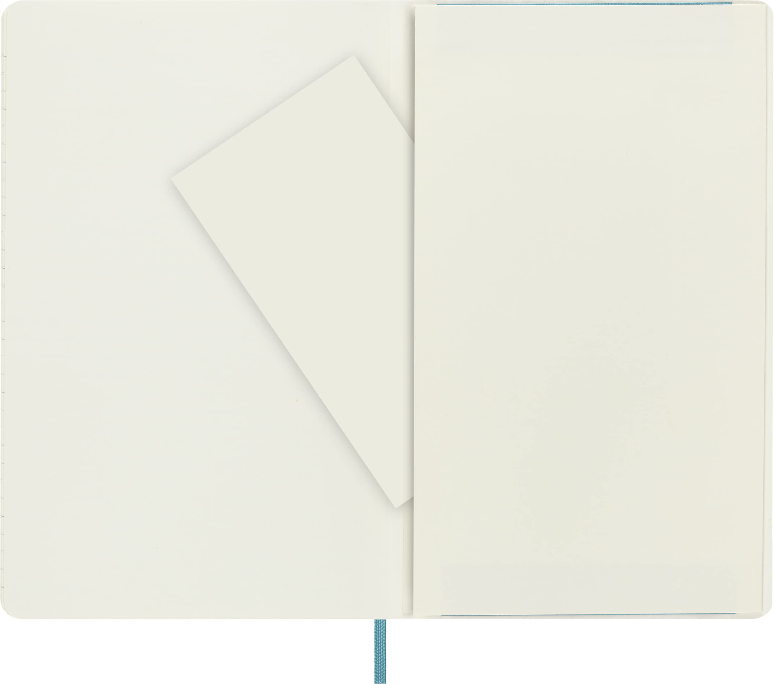 Moleskine Classic Ruled Paper Notebook - Soft Cover and Elastic Closure Journal - Color Reef Blue - Large 13 x 21 A5 - 192 Pages 2
