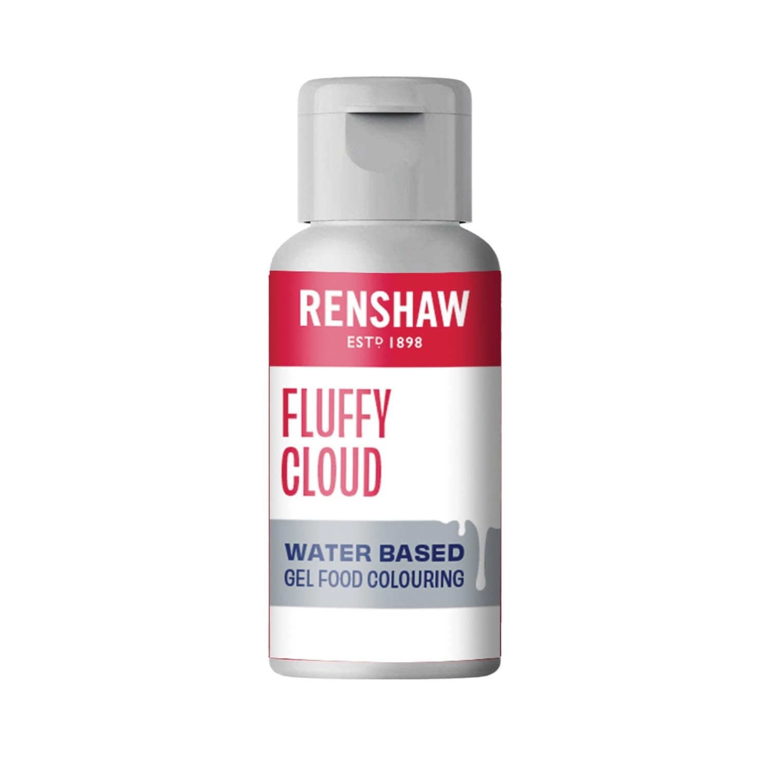 Renshaw Water Based Gel Food Colouring - Fluffy Cloud White | 20g Gel 1