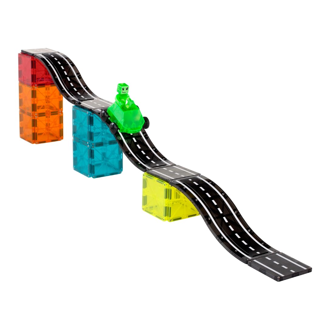 Magna-Tiles Downhill Duo 40-Piece Set - Magnetic Racing Playset for Kids 3+ 3